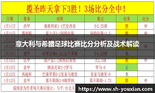 意大利与希腊足球比赛比分分析及战术解读